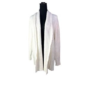 Lily Pulitzer Open Front White Cardigan Size XL